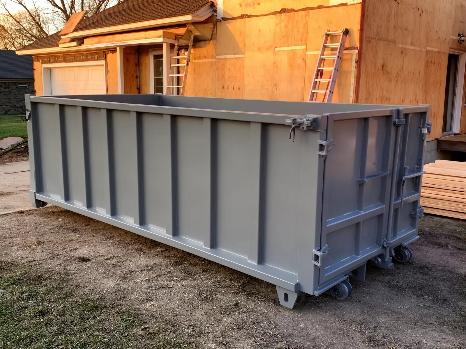 Roll-off dumpster from Pioneer Dumpster Rental in Bismarck, ND